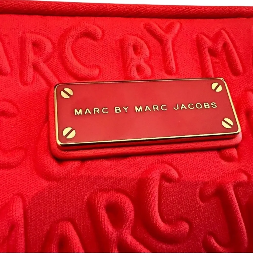 Marc By Marc Jacobs iPad case, bright orange/red color